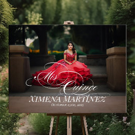 Poster Sinal de boas-vindas de Mis Quince Quinceanera