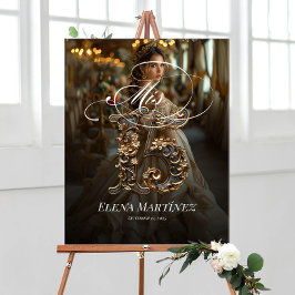 Poster Sinal de boas-vindas de Mis Quince Quinceanera