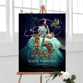 Poster Sinal de boas-vindas de Mis Quince Quinceanera