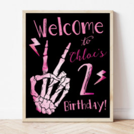Poster Sinal de Boas-Vindas de Segundo Aniversário, Má DO