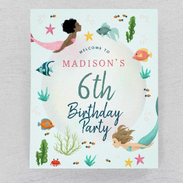 Póster Sinal de Boas-vindas de Sereia do Mar