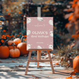 Poster Sinal de Boas-vindas de um Dia das Bruxas