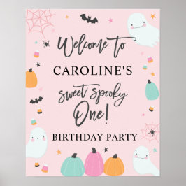 Poster Sinal de Boas-vindas de um primeiro aniversario