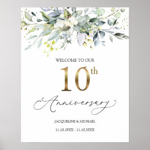 Poster Sinal de Boas-vindas do 10º Aniversário do Eucalyp