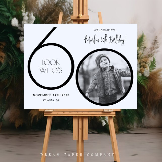 Póster Sinal de boas-vindas do 60º aniversário da Foto Mo (Criador carregado)
