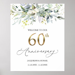 Poster Sinal de Boas-vindas do 60º Aniversário do Eucalyp