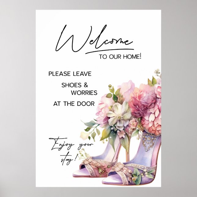 Poster Sinal de boas-vindas do aluguel de férias do AirBn (Frente)