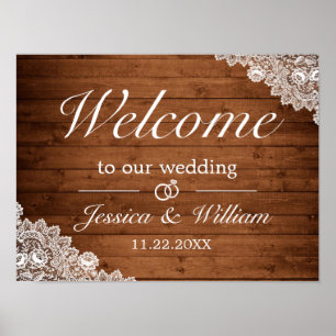 Poster Sinal de Boas-vindas do Casamento da Madeira e do 