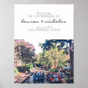 Poster Sinal de Boas-vindas do Casamento de San Antonio R