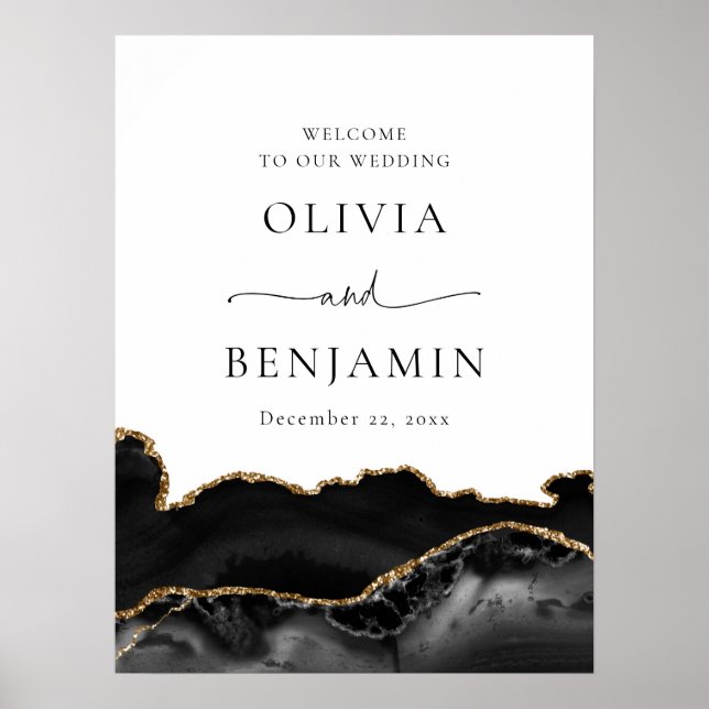 Poster Sinal de Boas-vindas do Casamento Geográfico Doura (Frente)