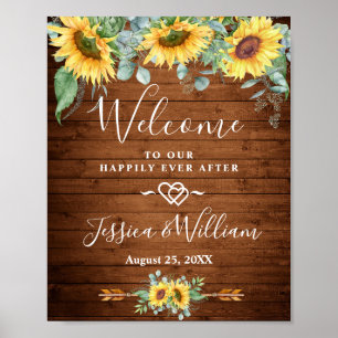 Poster Sinal de Boas-vindas do Casamento Russo Eucalyptus