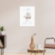 Poster Sinal de boas-vindas do Chá de fraldas de veleiro  (Living Room 3)