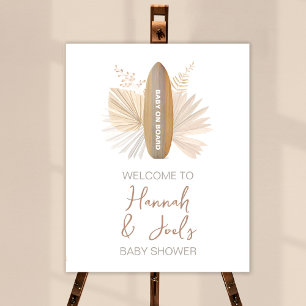 Poster Sinal de Boas-vindas do Chá de fraldas do Conselho