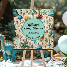 Póster Sinal de boas-vindas do Chá de fraldas Fairyland