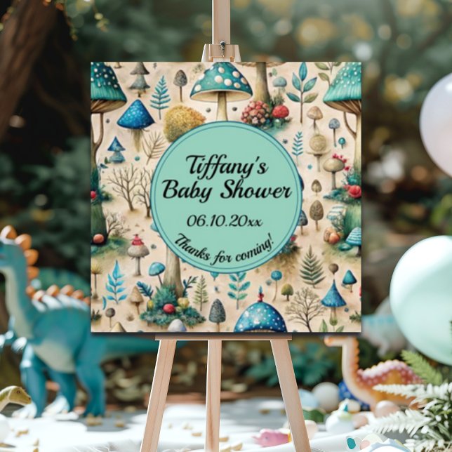 Póster Sinal de boas-vindas do Chá de fraldas Fairyland (Criador carregado)