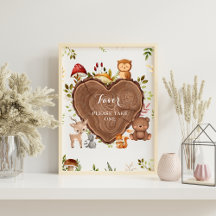 Sinal de boas-vindas do Chá de fraldas Rusland Woo