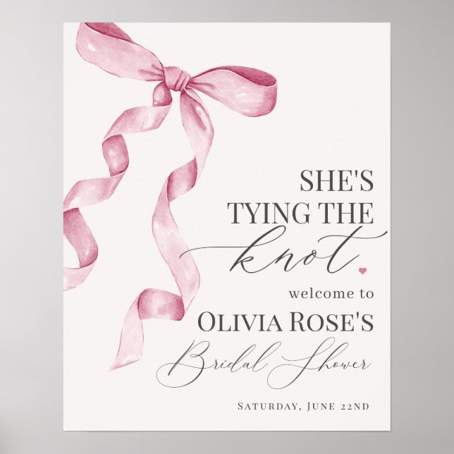 Poster Sinal de boas-vindas do Chá de panela de coquetéis (Frente)