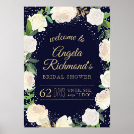 Póster Sinal de boas-vindas do Chá de panela de inverno (