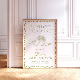 Poster Sinal de boas-vindas do Chá de panela de mercado 2