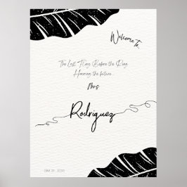 Poster Sinal de boas-vindas do Chá de panela de tendência