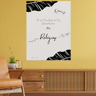 Poster Sinal de boas-vindas do Chá de panela de tendência