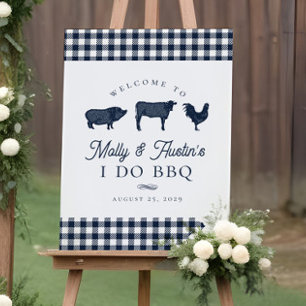 Poster Sinal de boas-vindas do Chá ou Casamento de CHURRA