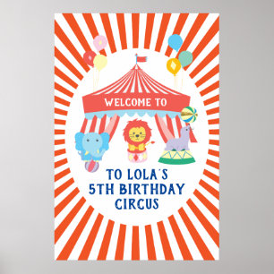 Poster Sinal de boas-vindas do Circo, Carnaval