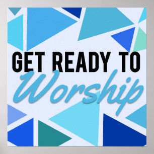 Poster Sinal de boas-vindas do Culto da Igreja