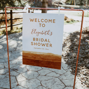 Poster Sinal de boas-vindas do Deserto do Terracotta Abst