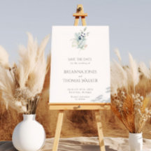 Sinal de boas-vindas do Dusty Blue | Elegante Prim