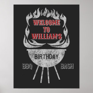 Poster Sinal de boas-vindas do Festa de aniversário 11x14