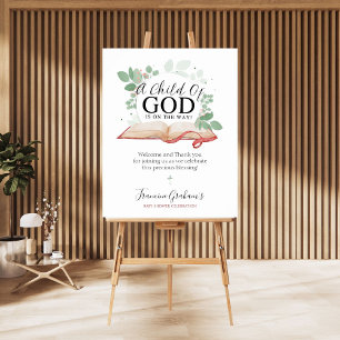 Poster Sinal de Boas-vindas do Filho de Deus Chá de frald