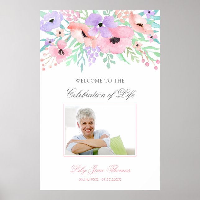 Poster Sinal de boas-vindas do Funeral da Flor de Água -  (Frente)