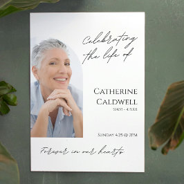 Poster Sinal de boas-vindas do Funeral de Foto de Arch Mi