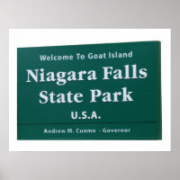 Sinal de boas-vindas do Niagara Falls