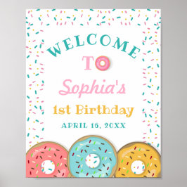 Poster Sinal de Boas-vindas do Noivado da Festa da Rosqui