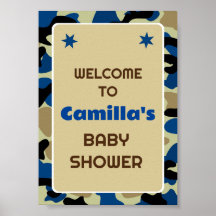 Sinal de boas-vindas do Partido da Camo Azul Editá