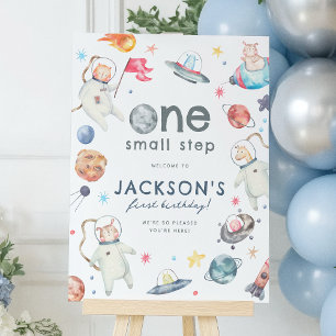 Poster Sinal de boas-vindas do Partido do primeiro aniver