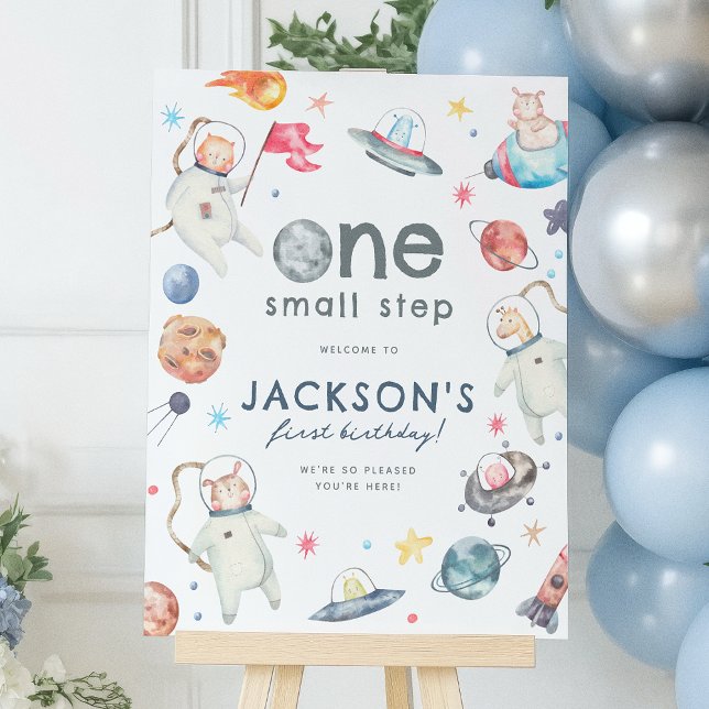 Poster Sinal de boas-vindas do Partido do primeiro aniver (Criador carregado)