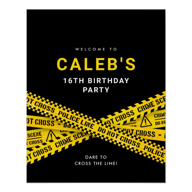 Póster Sinal de boas-vindas do Partido Mistério de Assass (Frente)