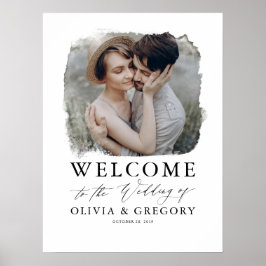 Poster Sinal de Boas-vindas do Photo Wedding