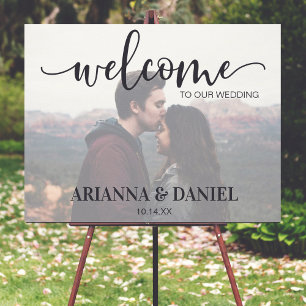 Poster Sinal de Boas-vindas do Photo Wedding