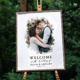 Poster Sinal de Boas-vindas do Photo Wedding