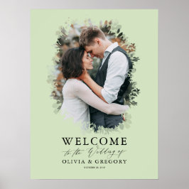 Poster Sinal de Boas-vindas do Photo Wedding