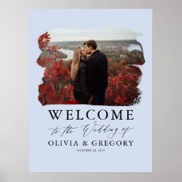 Poster Sinal de Boas-vindas do Photo Wedding