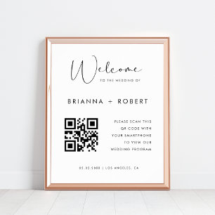 Poster Sinal de boas-vindas do Programa de Casamento de C