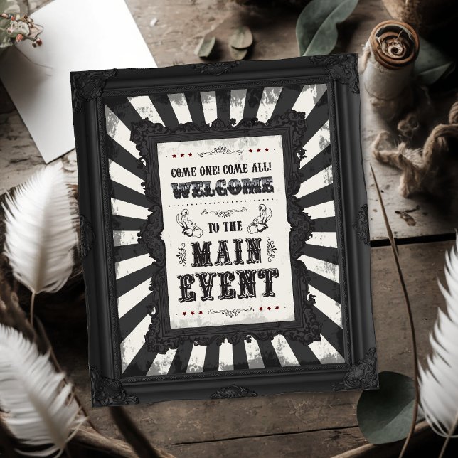 Poster Sinal de Boas-vindas do Psycho Circus Party no Car (Criador carregado)