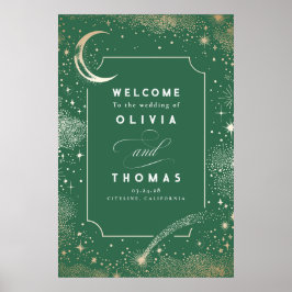 Poster Sinal de Boas-vindas do Sky Celestial Night