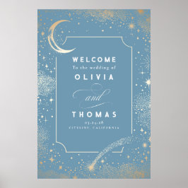 Poster Sinal de Boas-vindas do Sky Celestial Night
