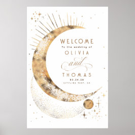Poster Sinal de Boas-vindas do Sky Celestial Night